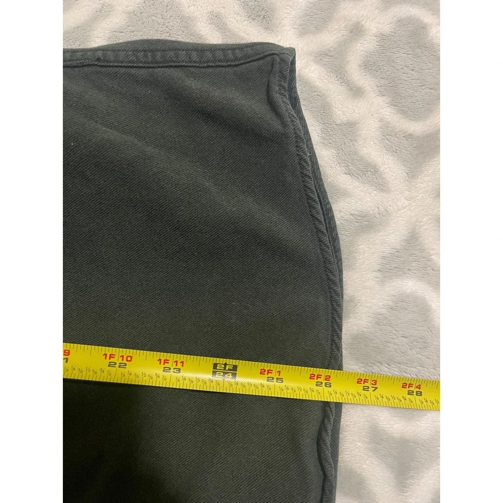 Eddie Bauer Mens Classic Fit Green Cotton Twill Button Down Shirt Large L